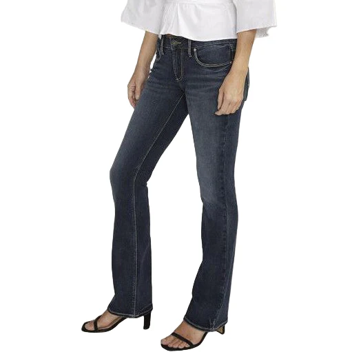 Silver Women's Britt Low Rise Slim Bootcut Jeans - Indigo - Image 3