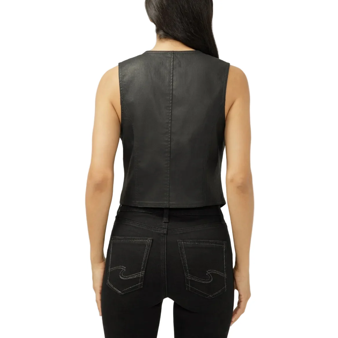 Silver Women's Classic Vest- Black - Image 2