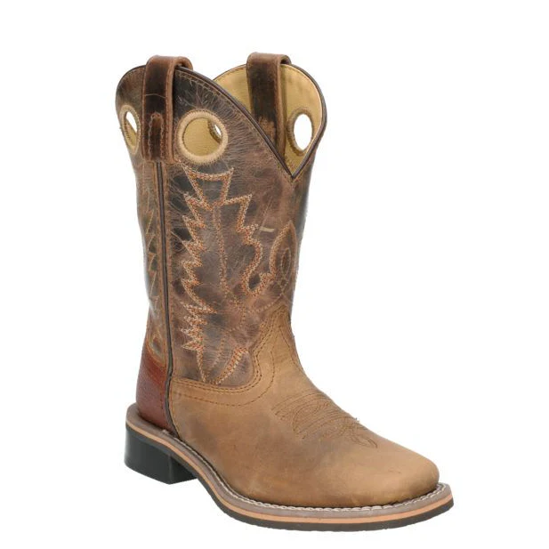 Smoky Mountain Boots Kid's Jesse Western Boots- Distressed Brown