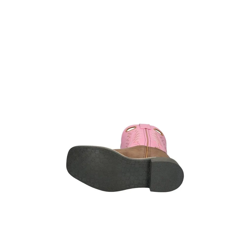 Smoky Mountain Boots Kid's El Paso Cowgirl Boots-Brown/Pink - Image 5