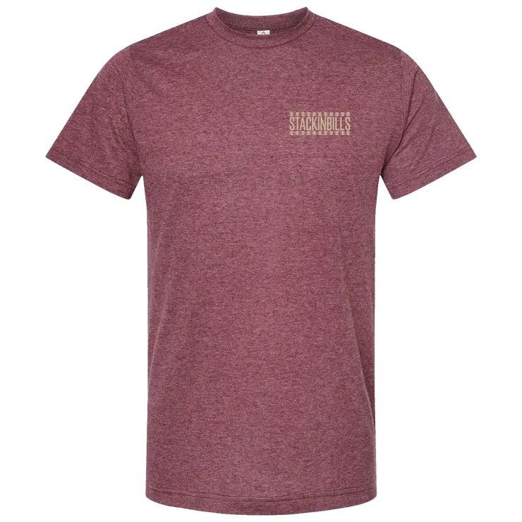 Stackin Bills Butte Tee Shirt - Maroon - Image 2