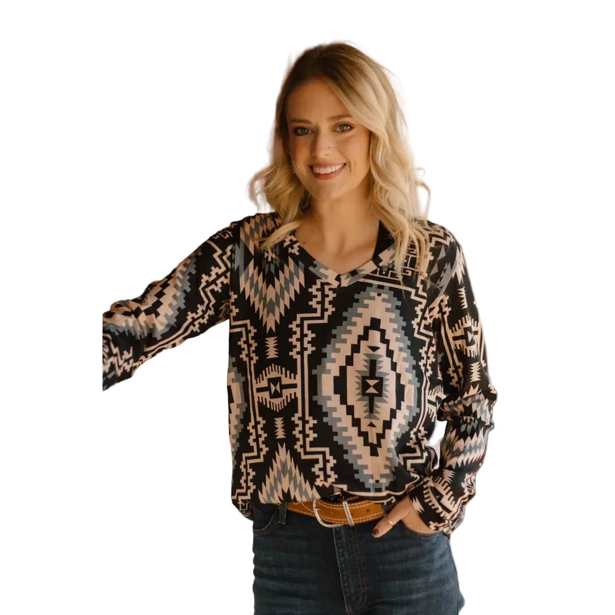 Sterling Kreek Women's Long Sleeve Ashwood Trail Shirt- Multi