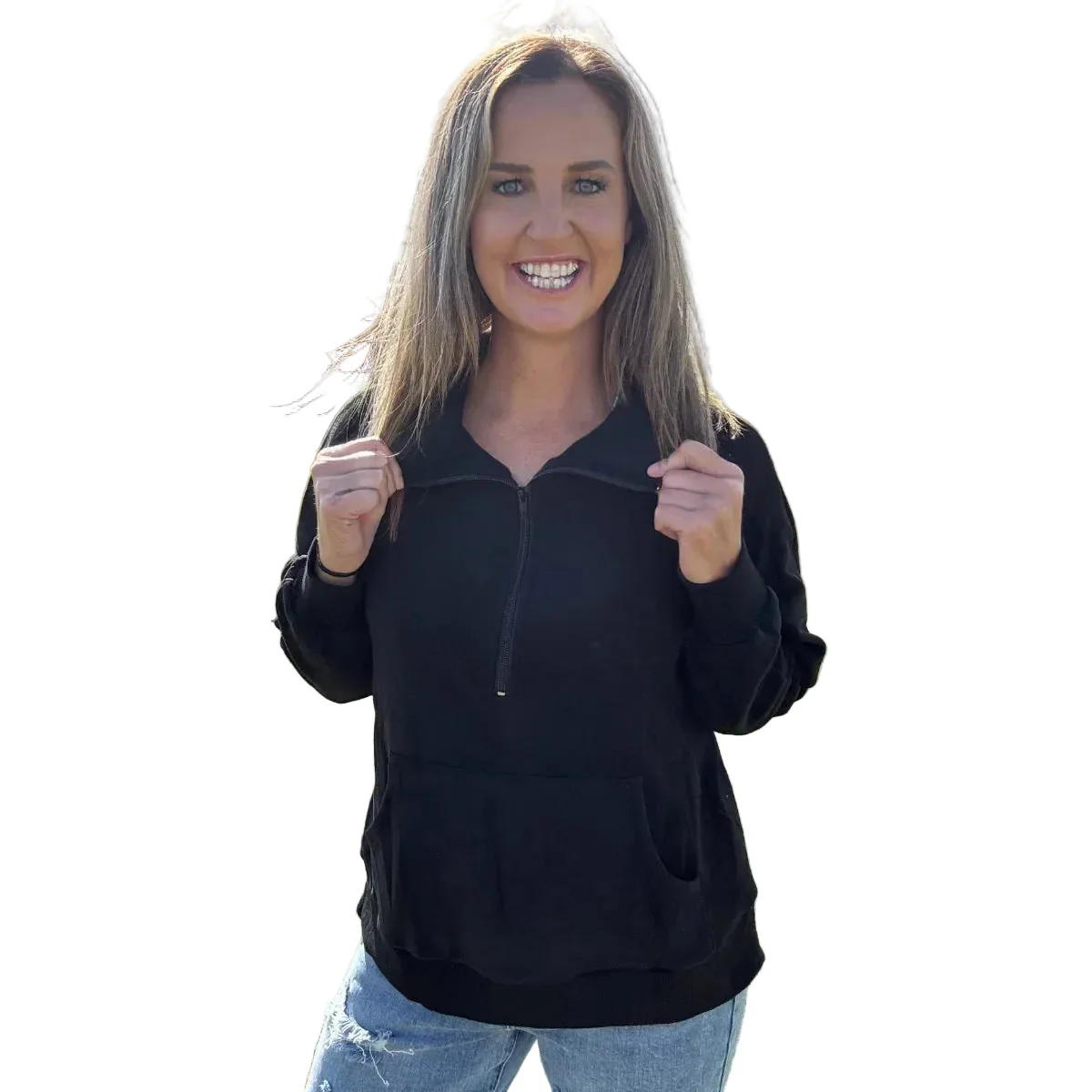 Sterling Kreek Women's Long Sleeve Under The Stars Pullover - Black