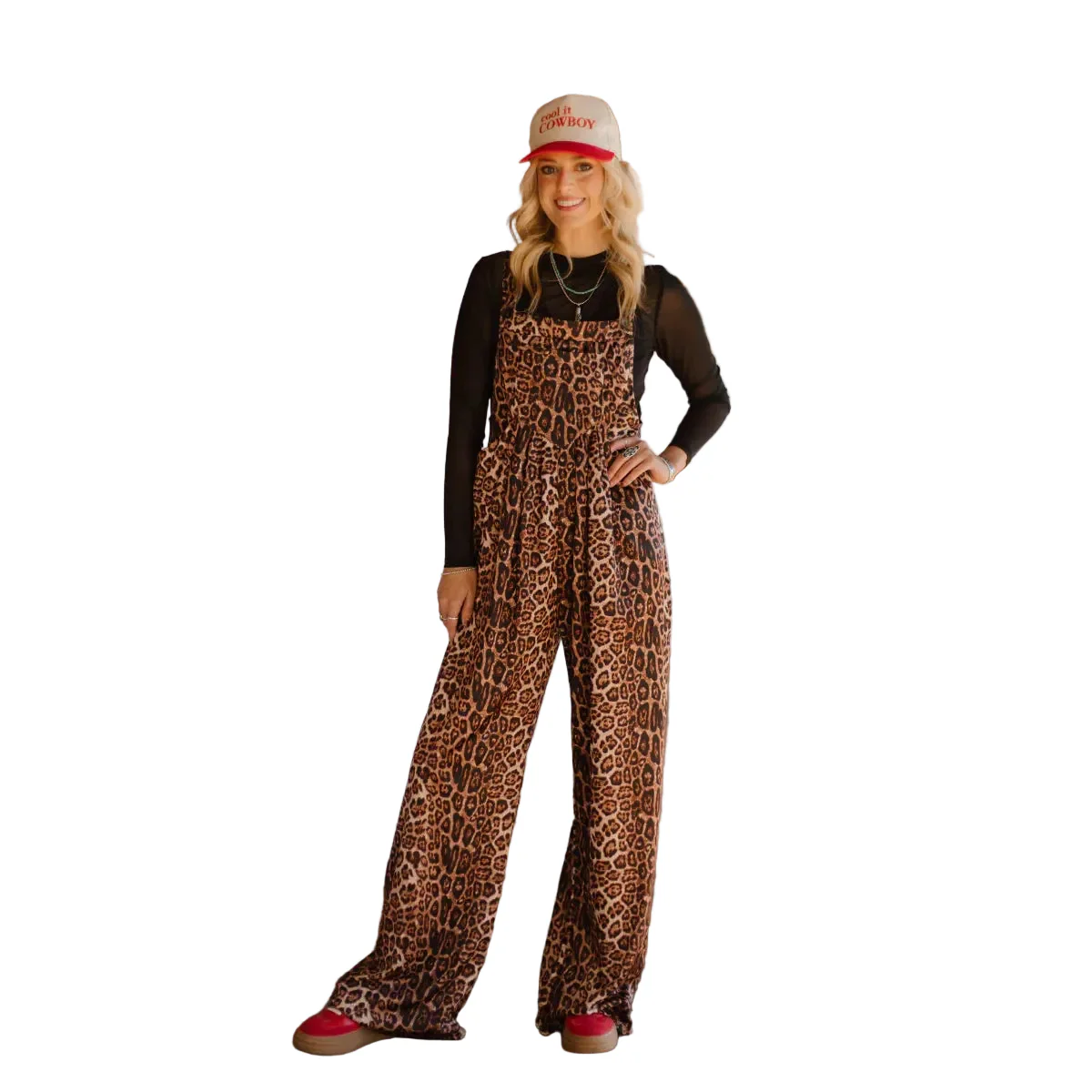 Sterling Kreek Women's Range and Roar Jumpsuit - Leopard Print
