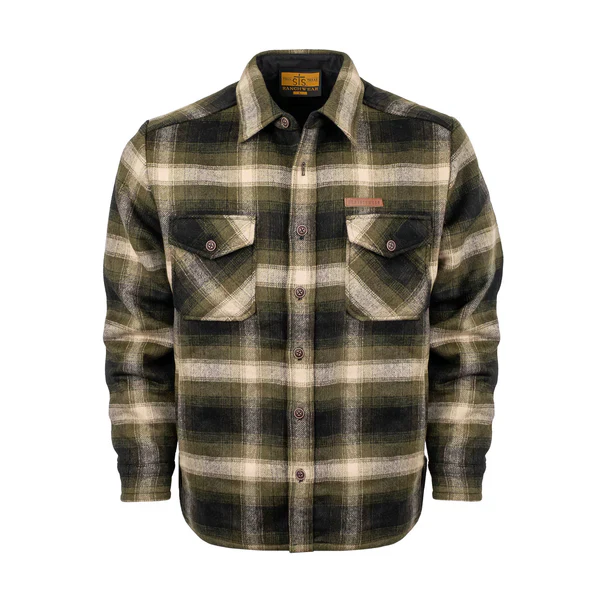 STS Men's Haskell Wool Jacket - Green Plaid
