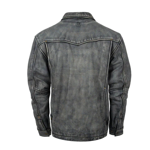 STS Men's Rifleman Leather Jacket - Stonewash - Image 2