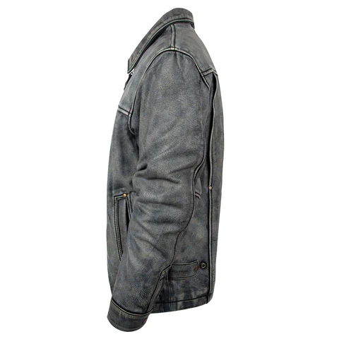 STS Men's Rifleman Leather Jacket - Stonewash - Image 3