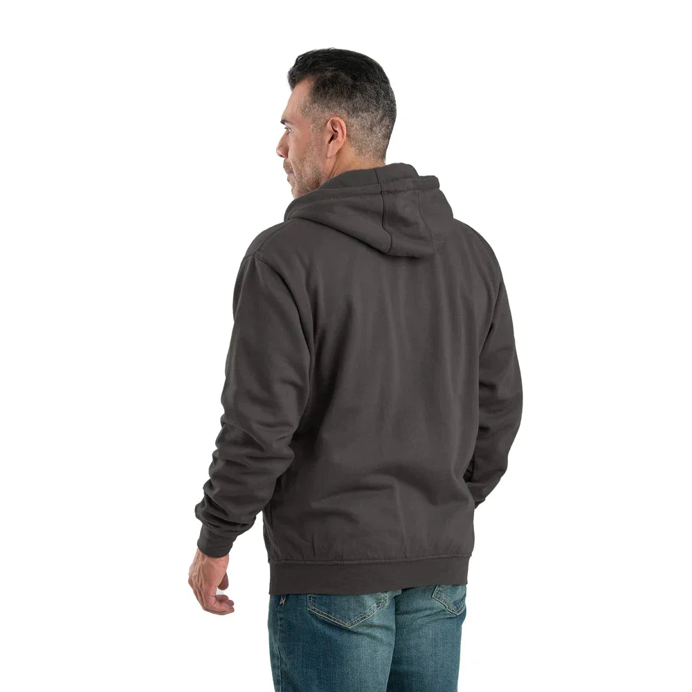 Berne Men's Heritage Thermal-Lined Full-Zip Hooded Sweatshirt - Charcoal - Image 2
