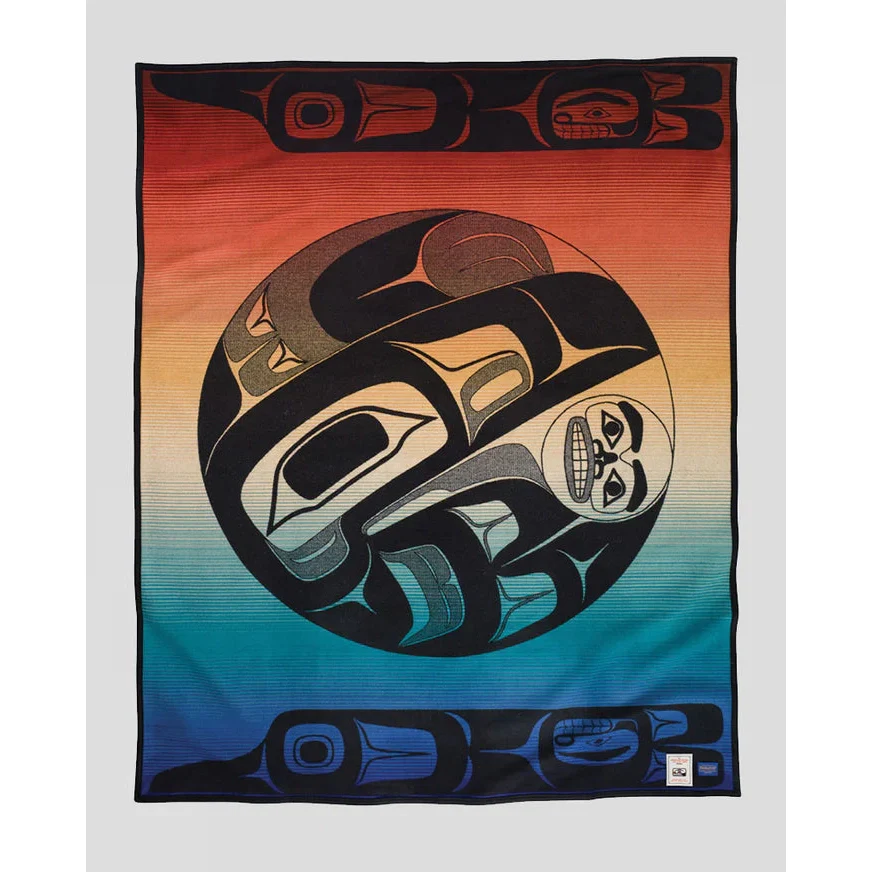 The College Fund Jacquard Robe Raven Box of Knowledge - Orange / Twin - Image 2