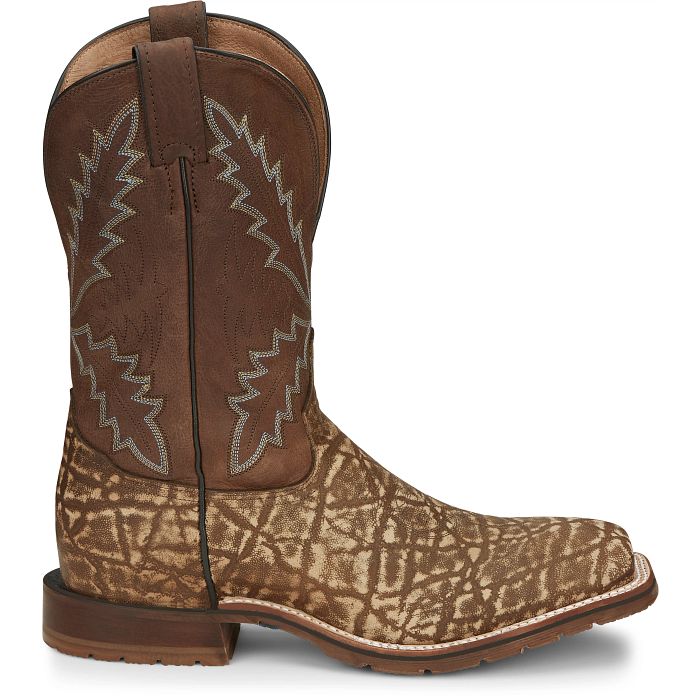 Tony Lama Men's Bowie 11" Western Boot- Taupe - Image 3