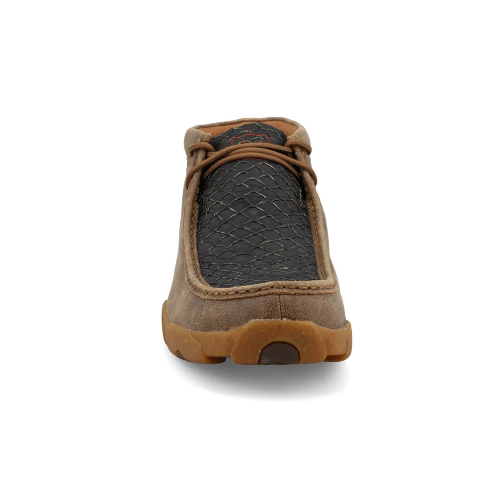 Twisted X Men's Chukka Driving Moc Shoes - Exotic Sea Bass - Image 2