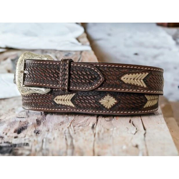 Twisted X Basket Tooling Rawhide Weave TT Finish Belt