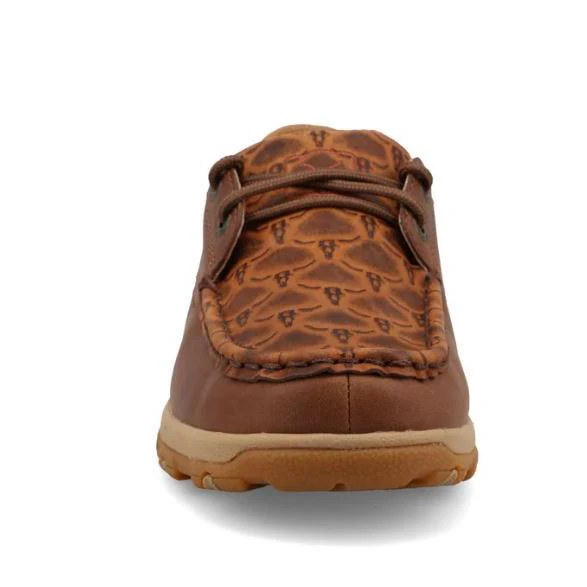 Twisted X Women's Cellstretch  Boat Shoe Driving  Moc- Multi/Brown - Image 3