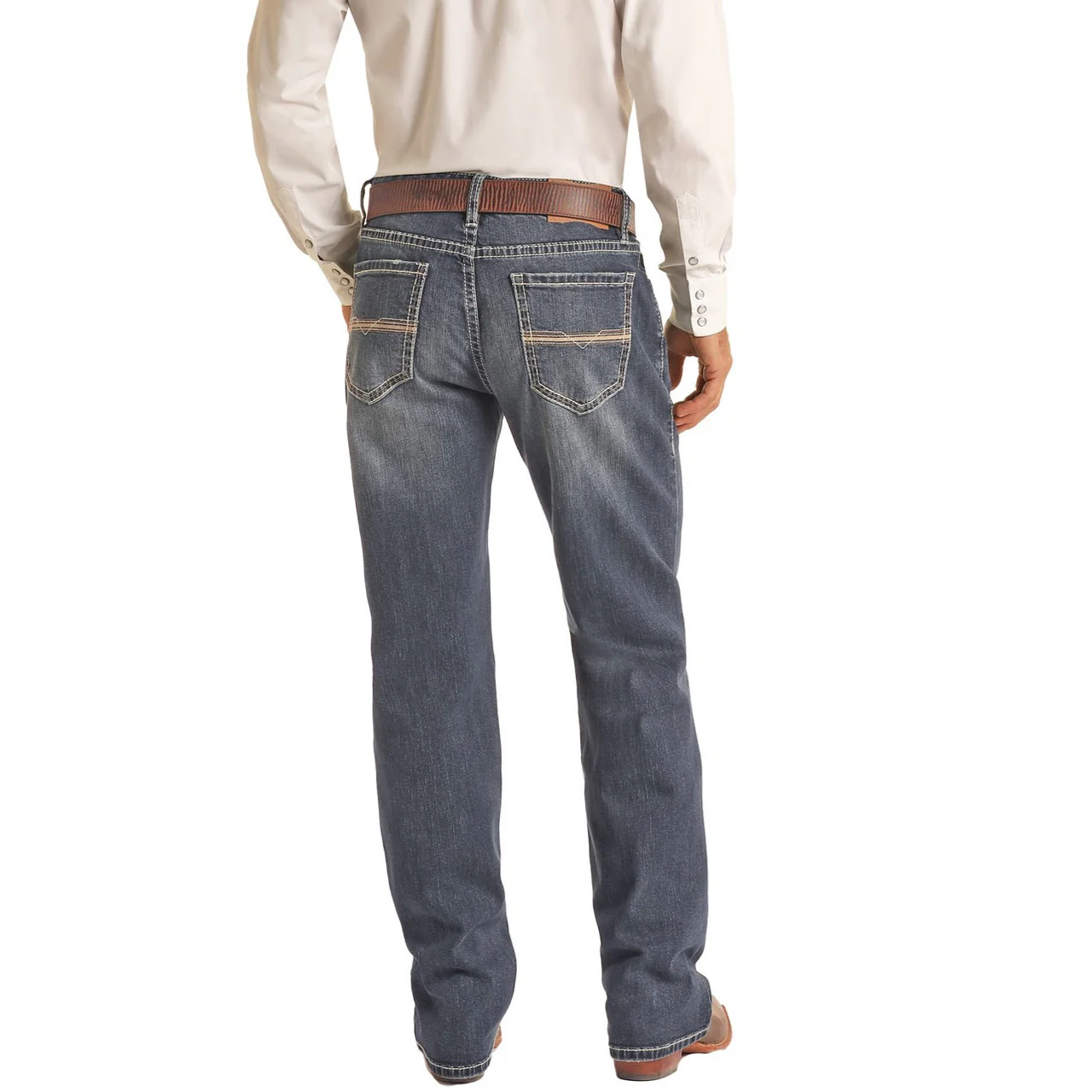 Rock & Roll Men's Vintage '46 Relaxed Fit Straight Jeans - Image 2