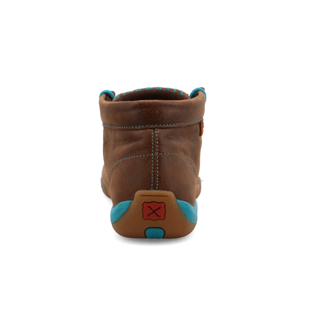 Twisted X Women's Driving Moccasin - Brown/Turquoise - Image 3
