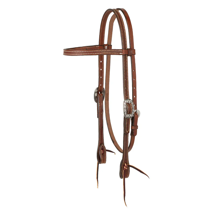 Weaver Basin Cowboy Western Leather 5/8"  Browband Headstall