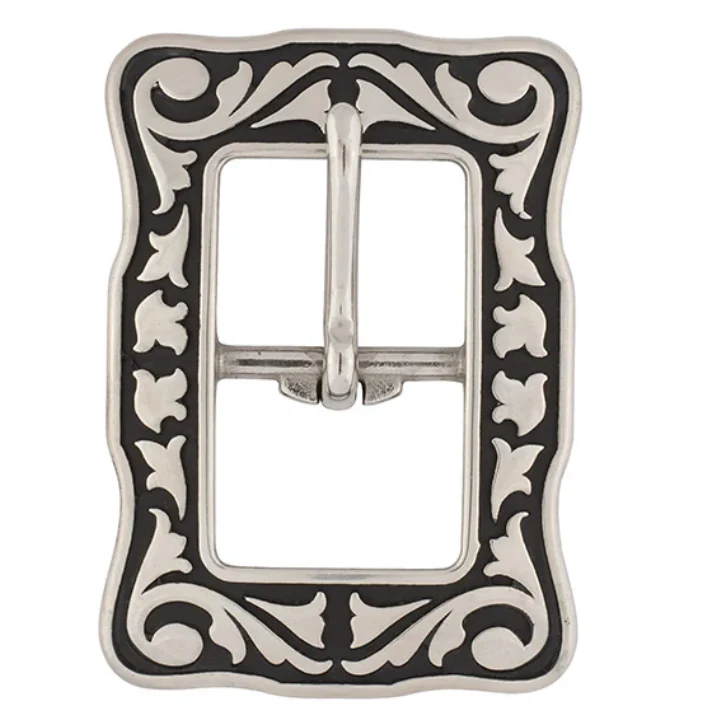 Weaver Leather 04422 Horse Shoe Brand 3/4"  Floral Buckle