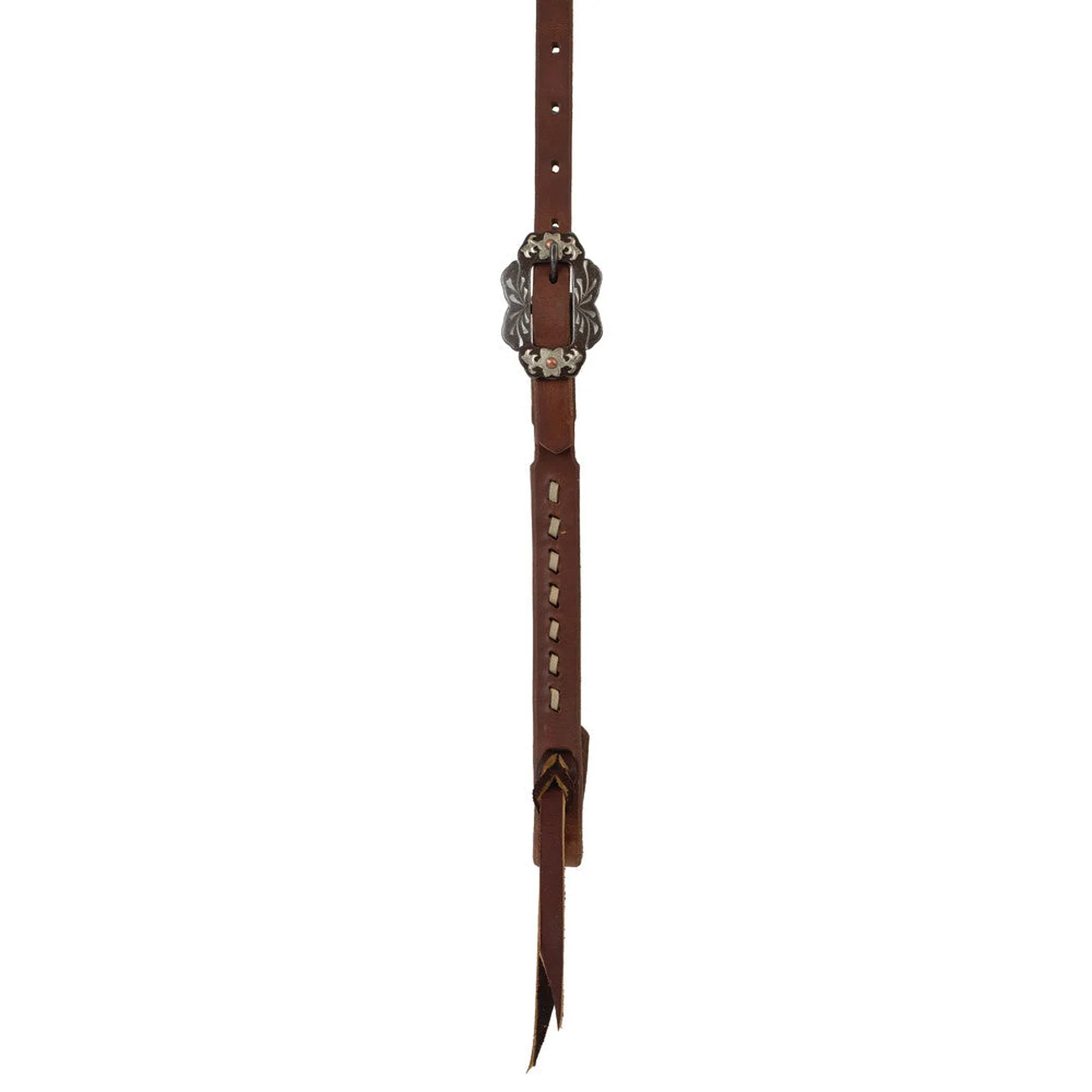 Weaver Leather Oiled Buckstitch Headstall - Herman Oak Collection- Browband - Image 2