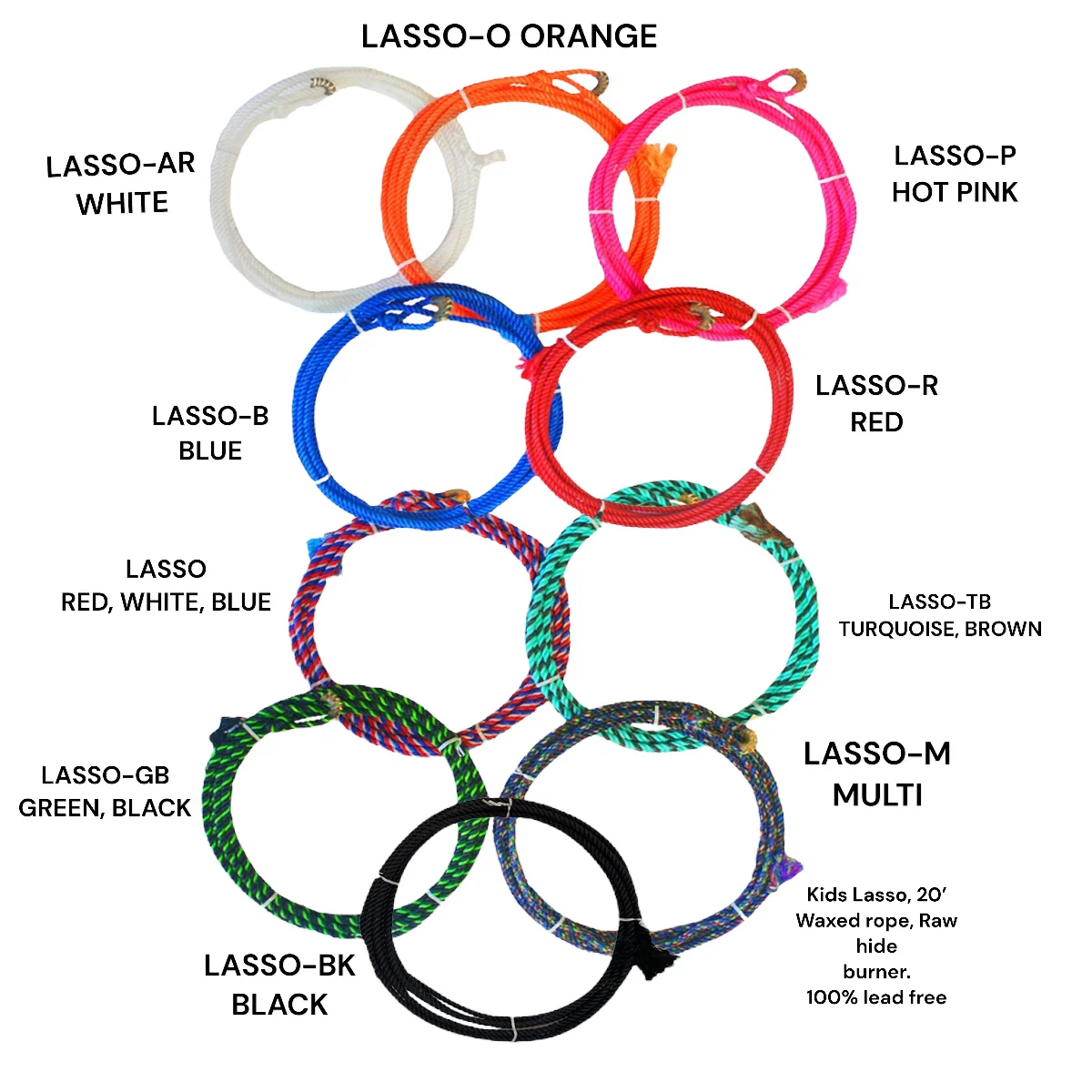 Western Fashion Accessories - Kids Lasso-B