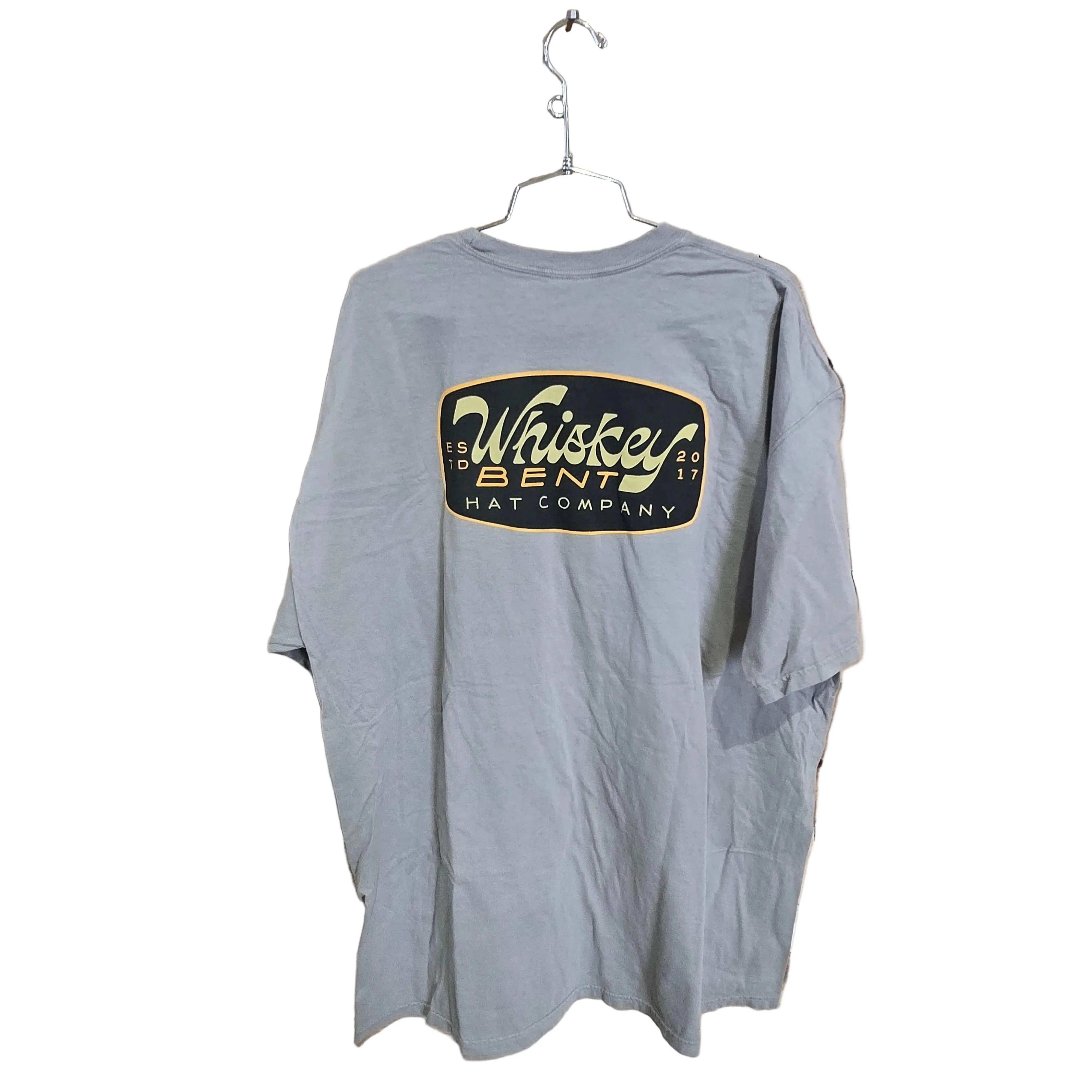 Whiskey Bent Hat Co Damon Tee Shirt - Grey - Image 2