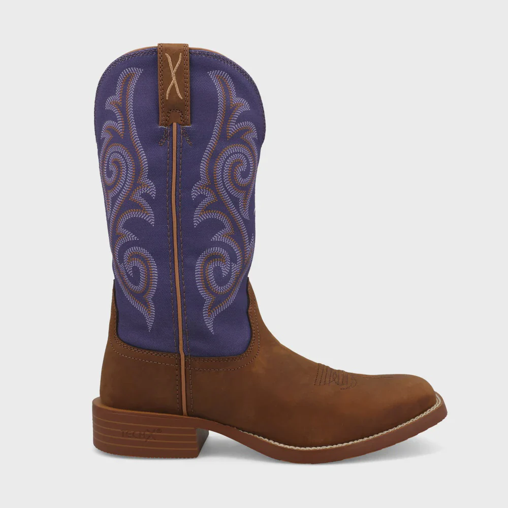 Women's 11" Tech X Boot - Distressed Saddle & Iris - Image 3