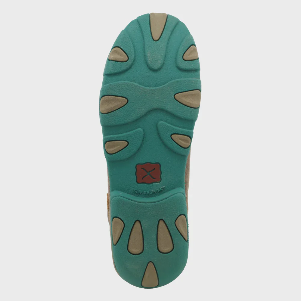 Women's Chukka Driving Moc - Bomber & Turquoise (WDM0020) - Image 4