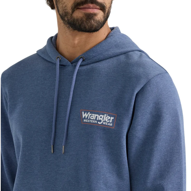 Wrangler®  Men's Pullover Hoodie - Dark Denim - Image 3