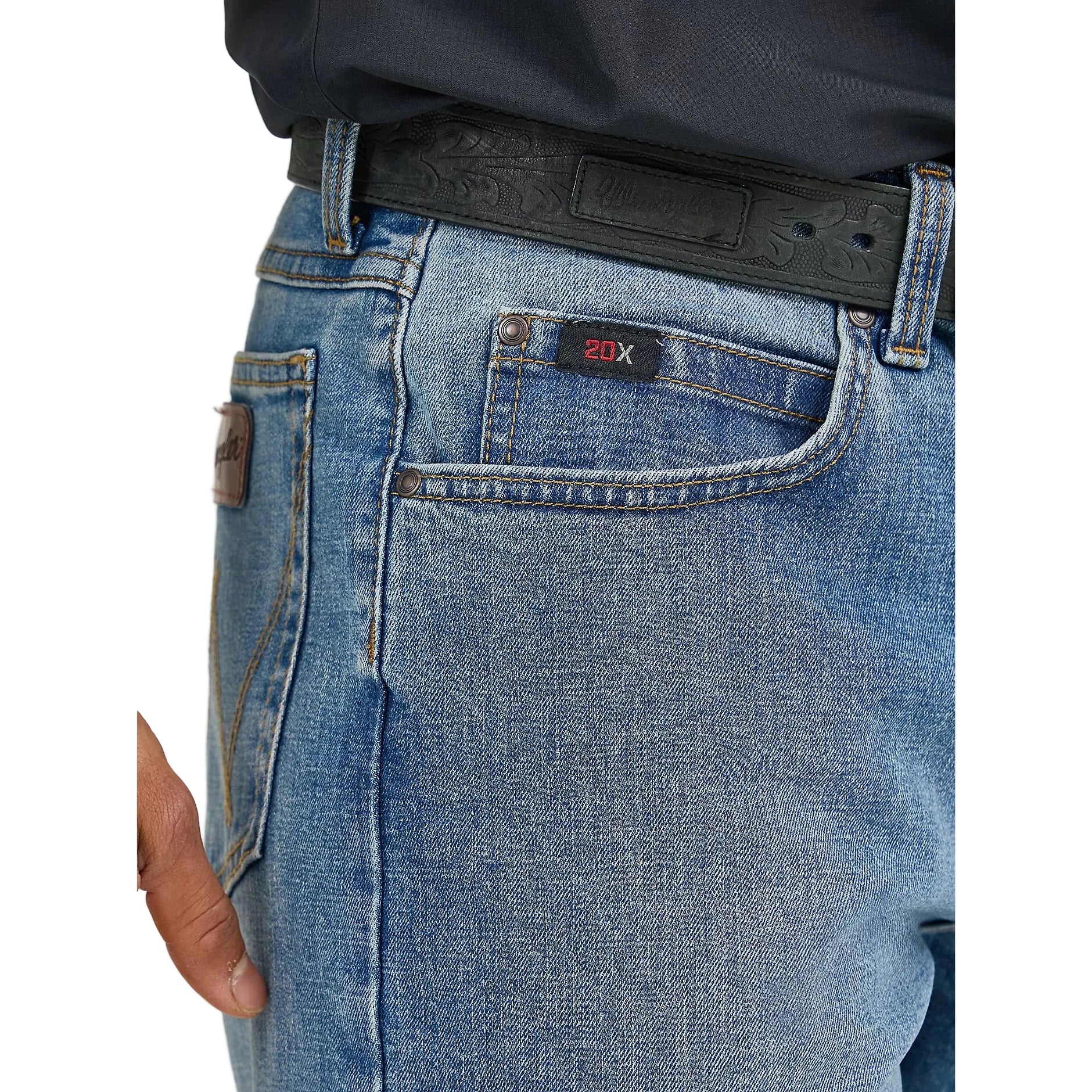 Wrangler 20X Active Flex Relaxed Fit Jean - Admiral Blue - Image 5