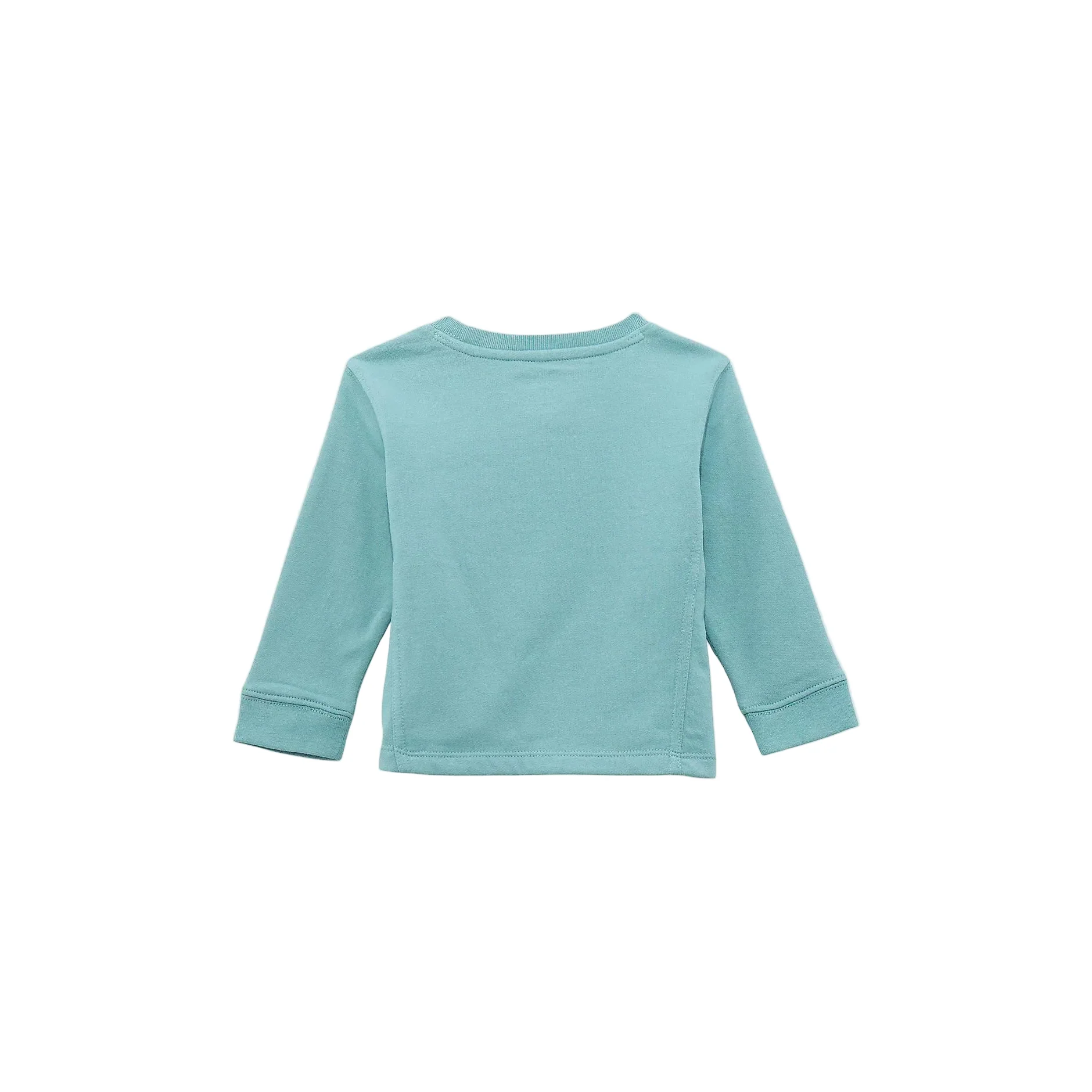 Wrangler Baby Girl Long Sleeve Graphic Tee Shirt-Blue Steer - Image 2