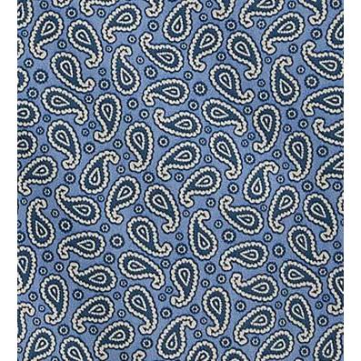 Wrangler Boy's Classic Long Sleeve Paisley Shirt- Blue/Navy - Image 2