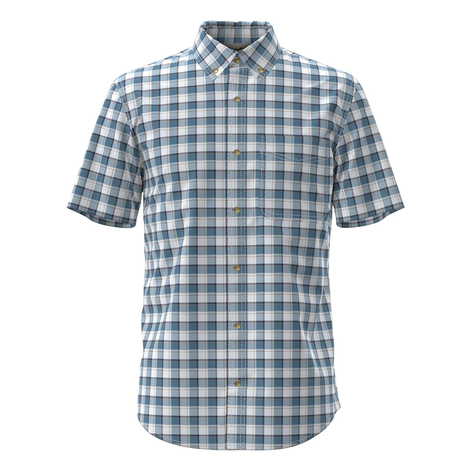 Wrangler Men's Riata Classic Fit Short Sleeve Dress Shirt- Multi