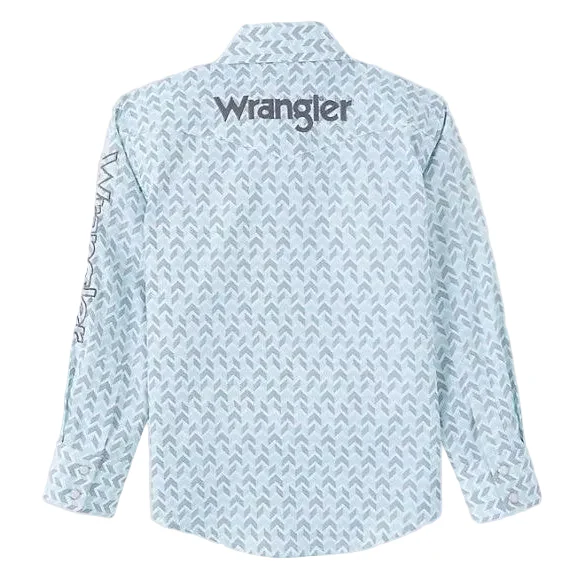 Wrangler Boy's Logo Long Sleeve Shirt - Image 2