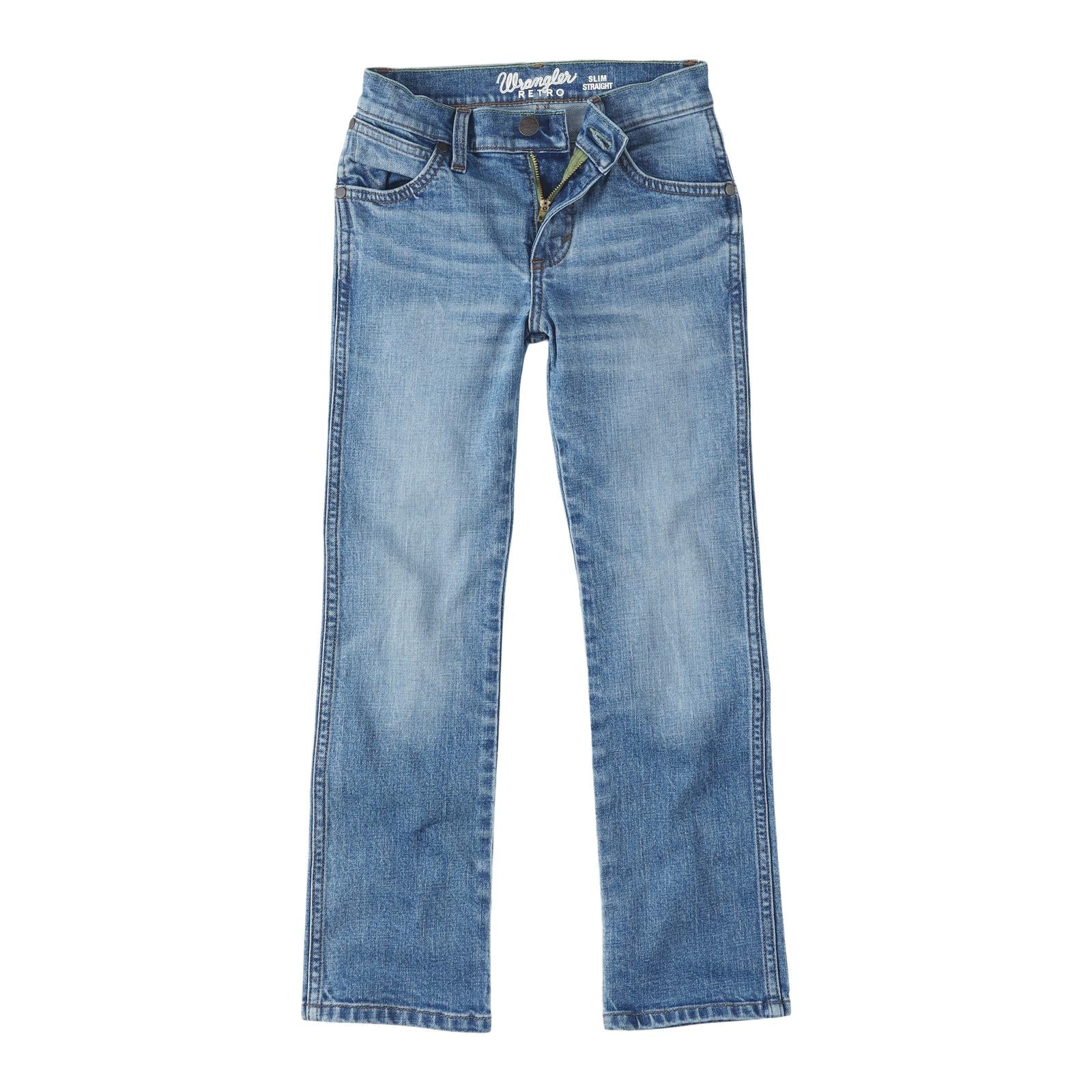 Wrangler Boys Retro Slim Straight Jeans - Roughhouse - Image 2