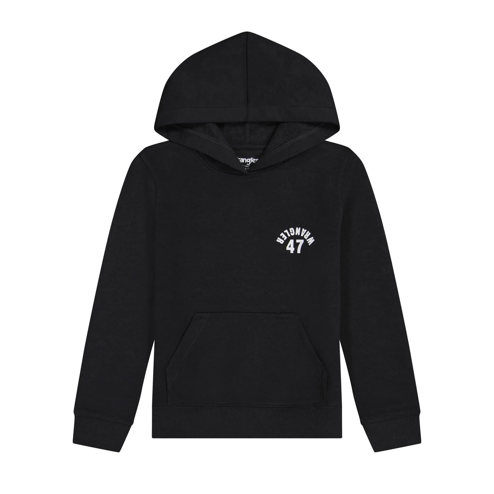 Wrangler Boy's Upside Down Wrangler Graphic Hoodie - Phantom Heather