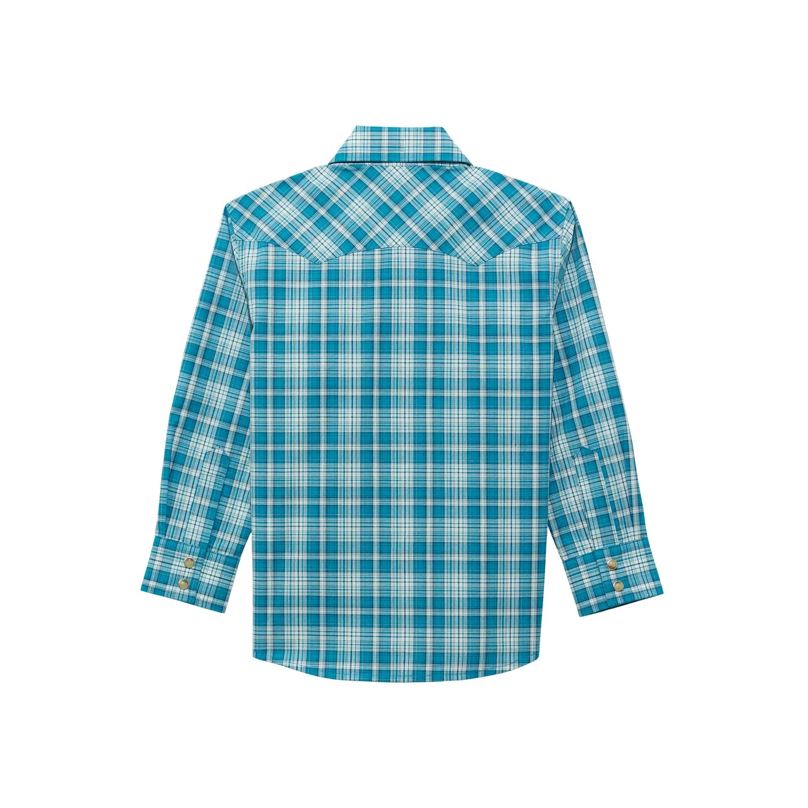 Wrangler Boy's Wrangler Retro Long Sleeve Plaid Shirt - Multiple Colours - Image 2