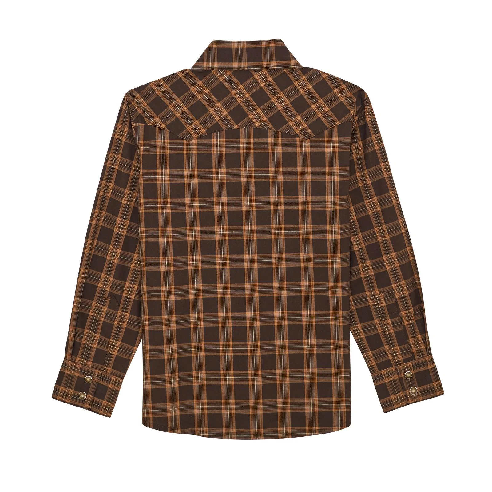 Wrangler Boy's Wrangler Retro Long Sleeve Shirts - Brown - Image 2