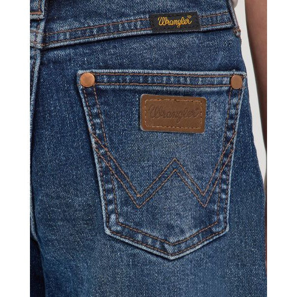 Wrangler Girl's Lainey Wilson Bell Bottom Jeans - Dark Wash - Image 5