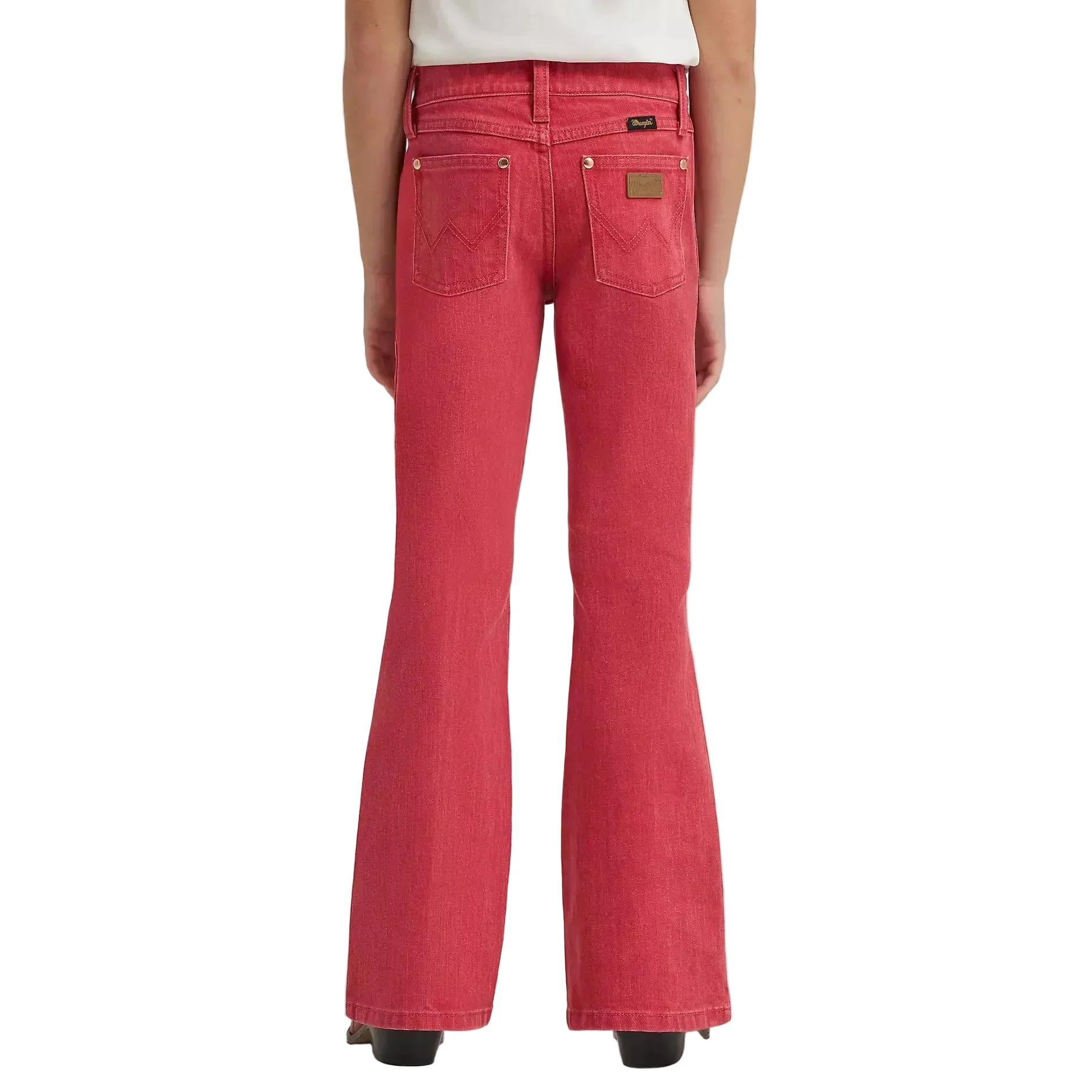 Wrangler Girl's Lainey Wilson Flare Jean - Red - Image 2
