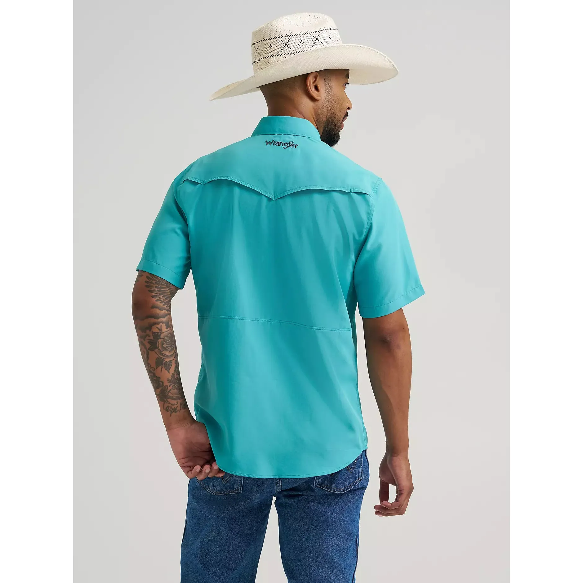 Wrangler Men's All Terrain Gear Short Sleeve Performance Shirt- Latigo Bay - Image 2