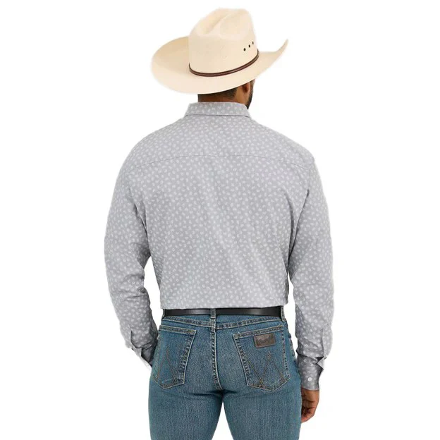 Wrangler Men's Cody Johnson Long Sleeve Shirt- Grey - Image 2