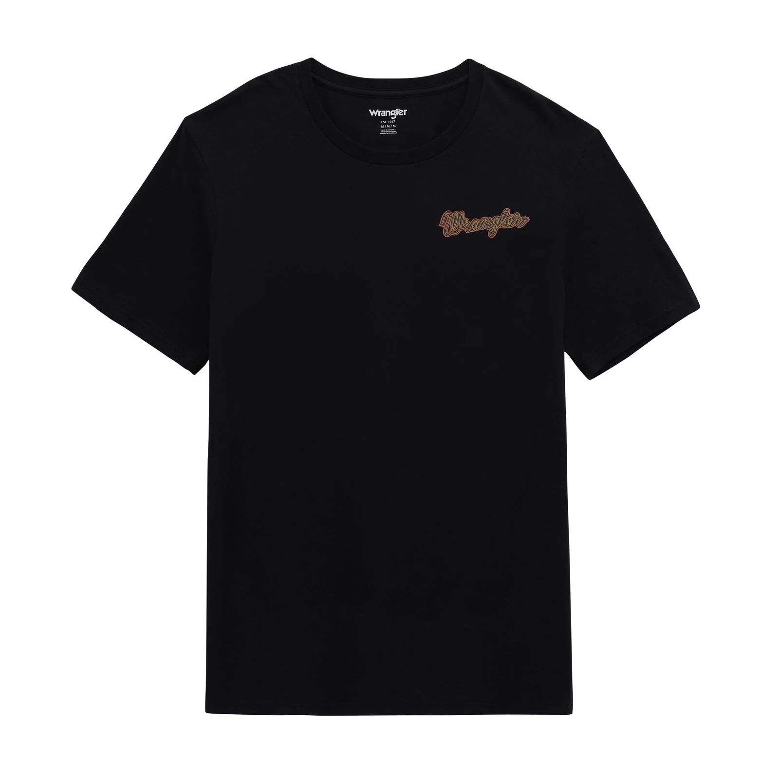 Wrangler Men's Graphic Short Sleeve Original Tee Shirt - Jet Black - Image 2