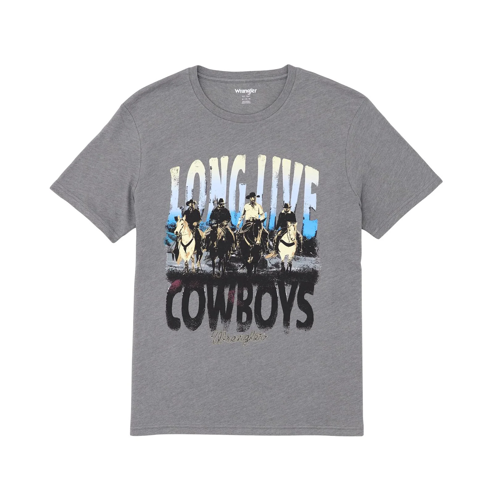 Wrangler Men's Graphic Short Sleeve Tee Shirt- Graphite Heather