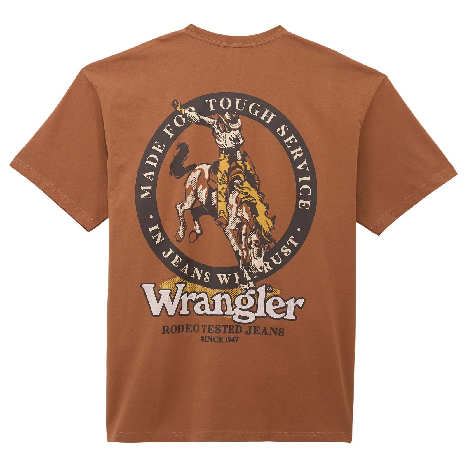 Wrangler Men's Graphic Short Sleeve Tee Shirt - Rawhide - Image 2