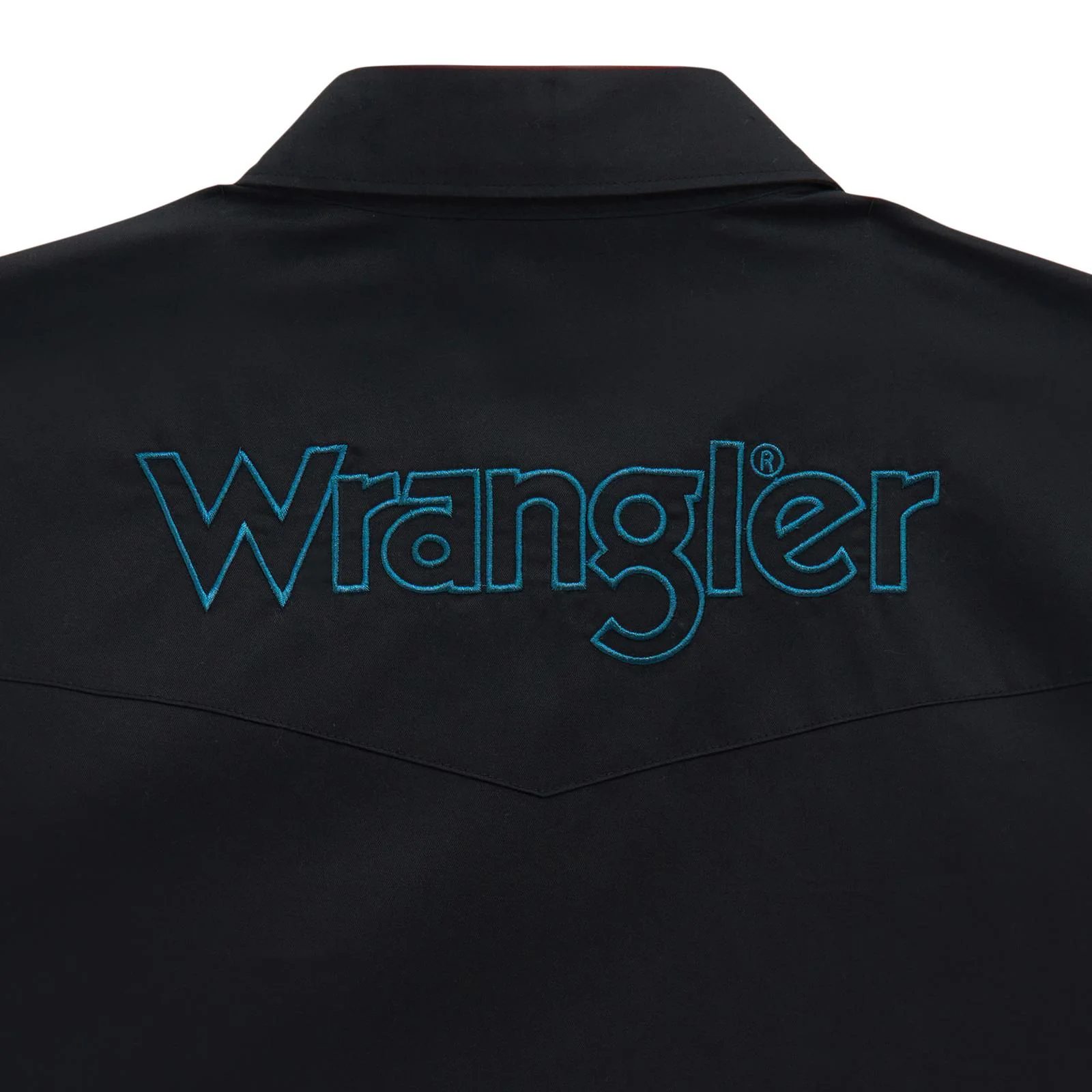 Wrangler Men's Long Sleeve Logo Solid Snap Shirt - Black - Image 2