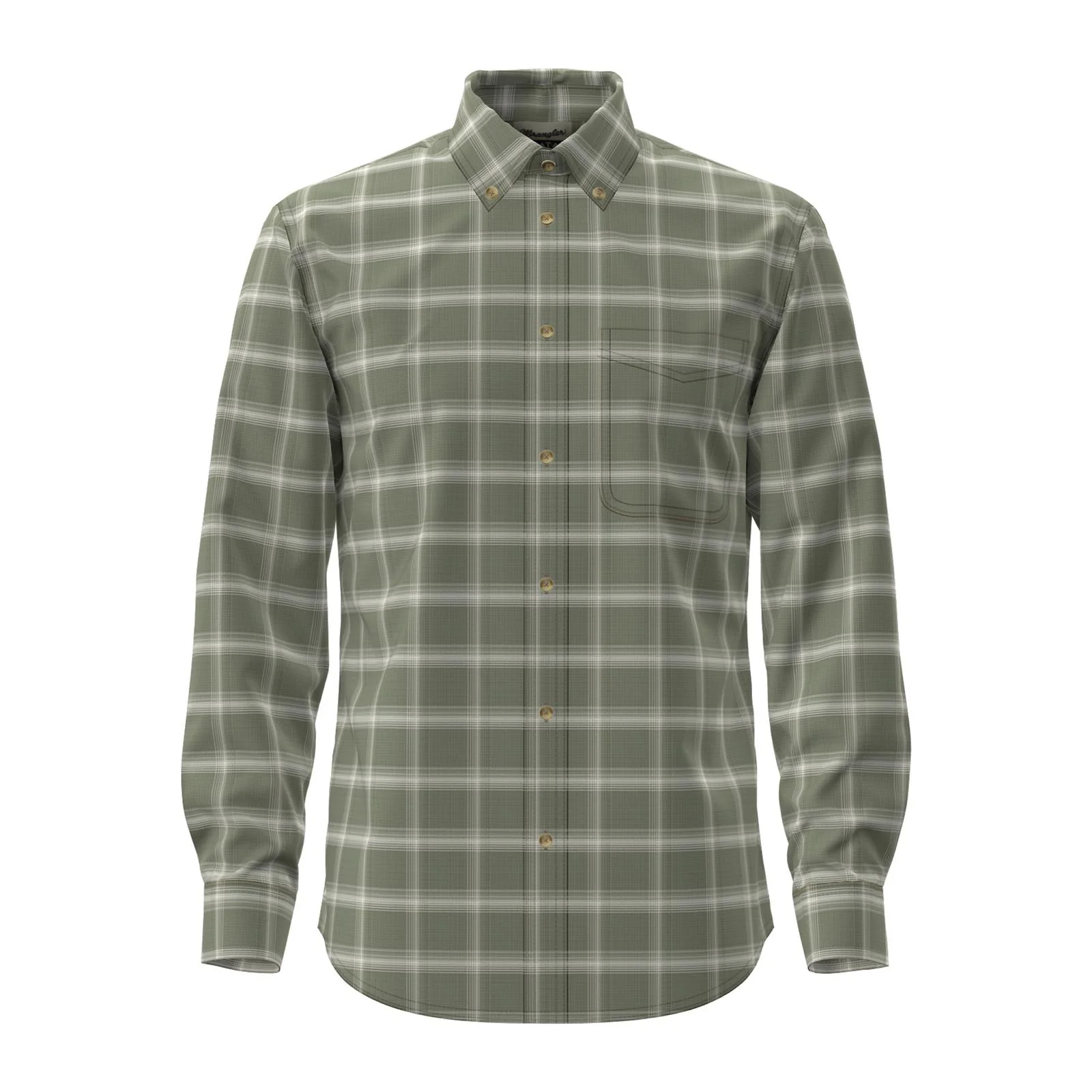 Wrangler Men's Long Sleeve Shirt- Multi Plaid