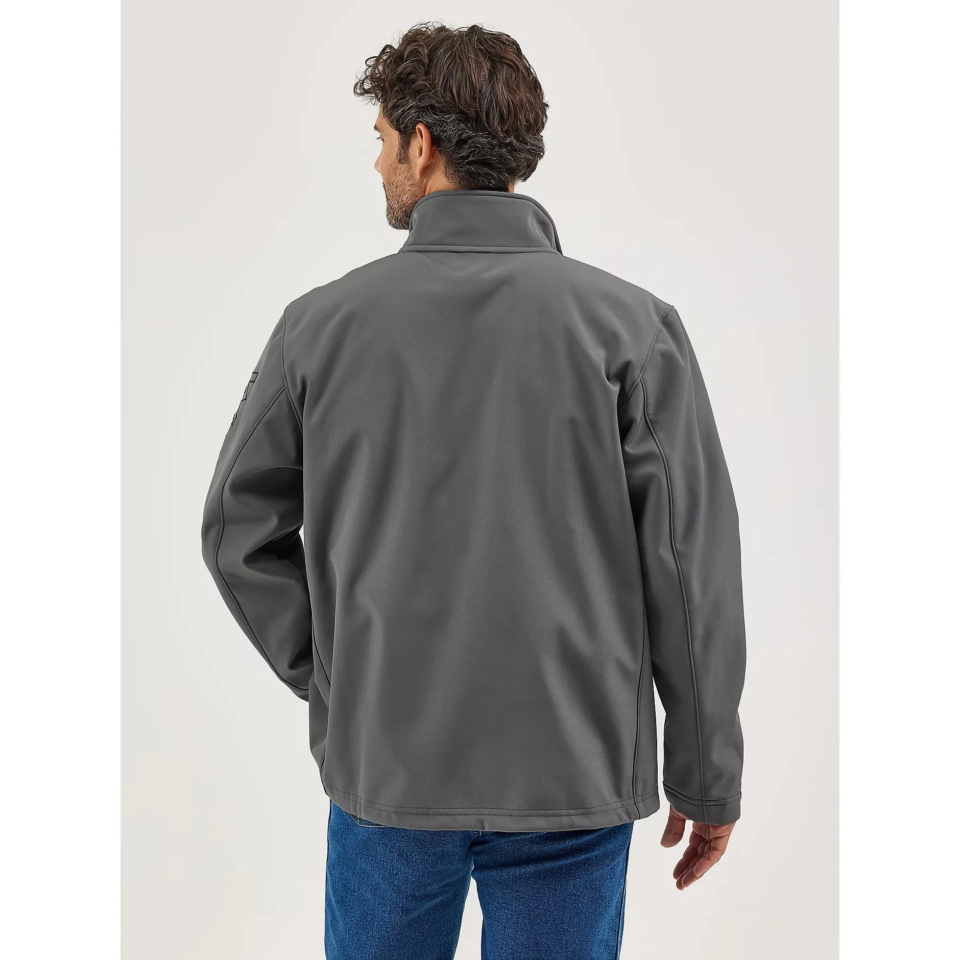 Wrangler Men's Long Sleeve Trail Jacket- Dark Shadow Grey - Image 2