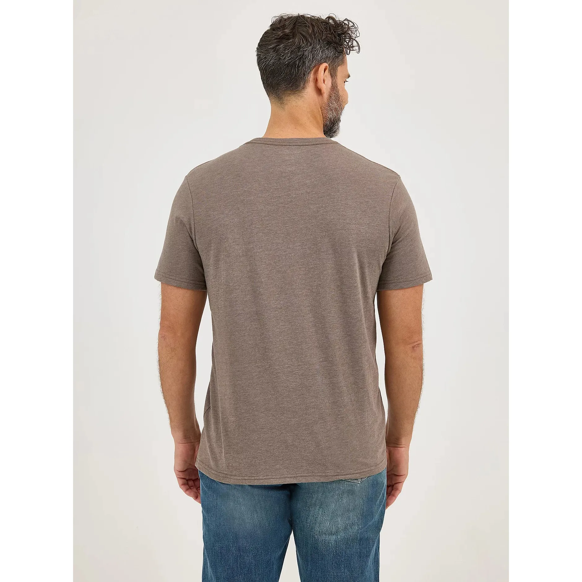 Wrangler Men's Longhorn Graphic Short Sleeve Tee Shirt- Morel - Image 2