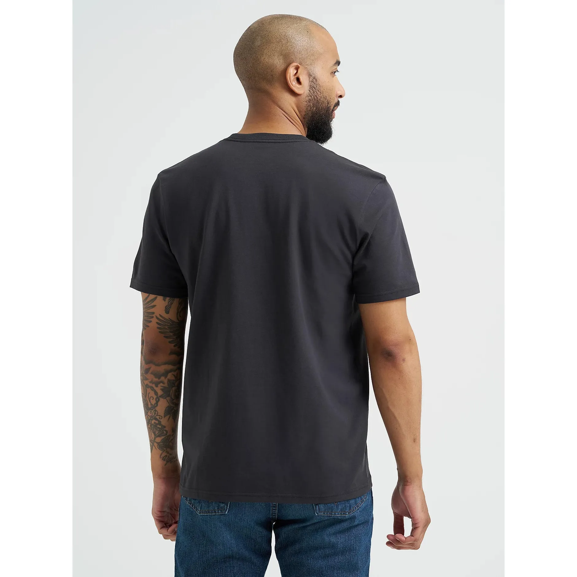 Wrangler Men's Reissue Checotah Unleashed Short Sleeve Tee Shirt - Phantom - Image 2
