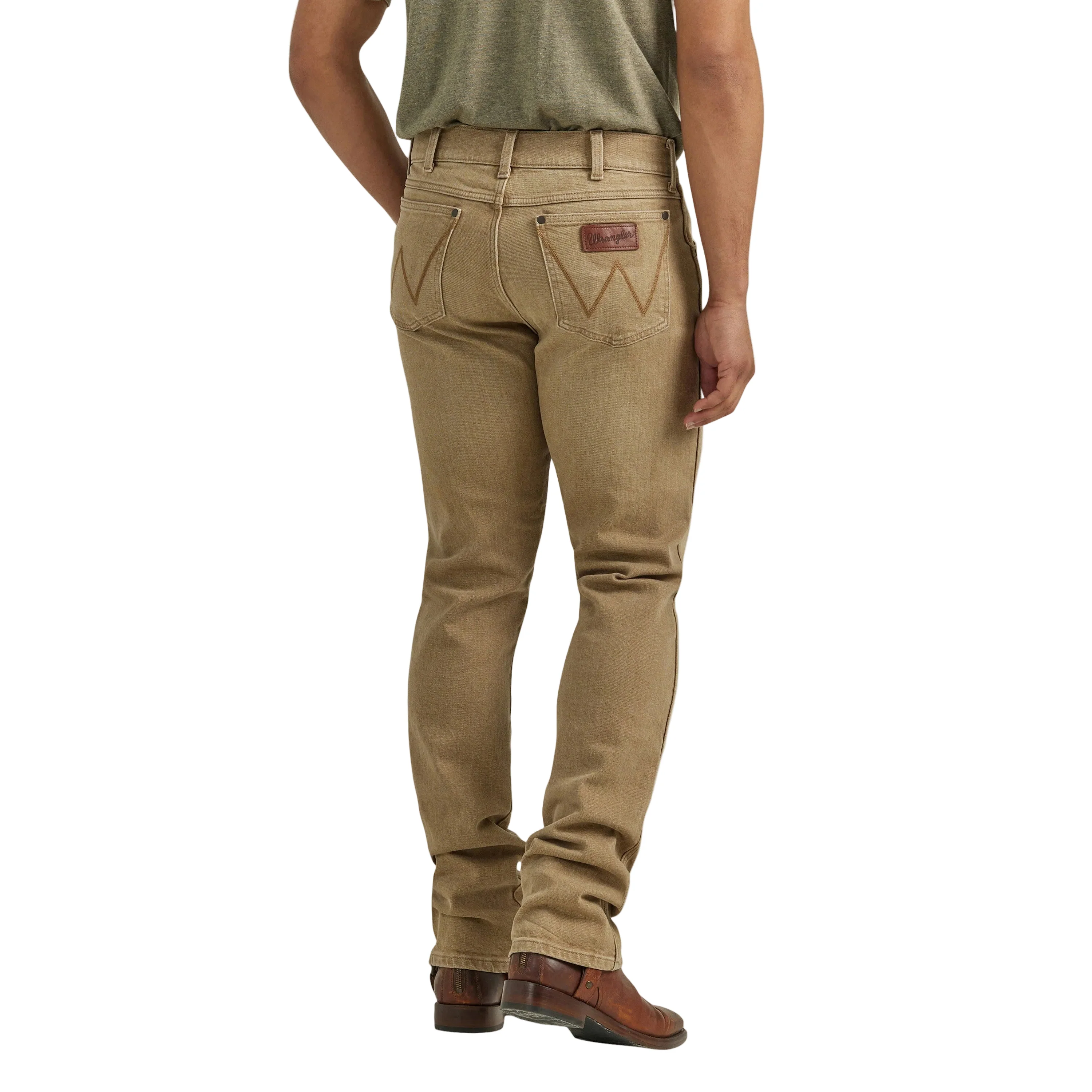 Wrangler Men's Retro Slim Straight Jeans - Khaki - Image 2