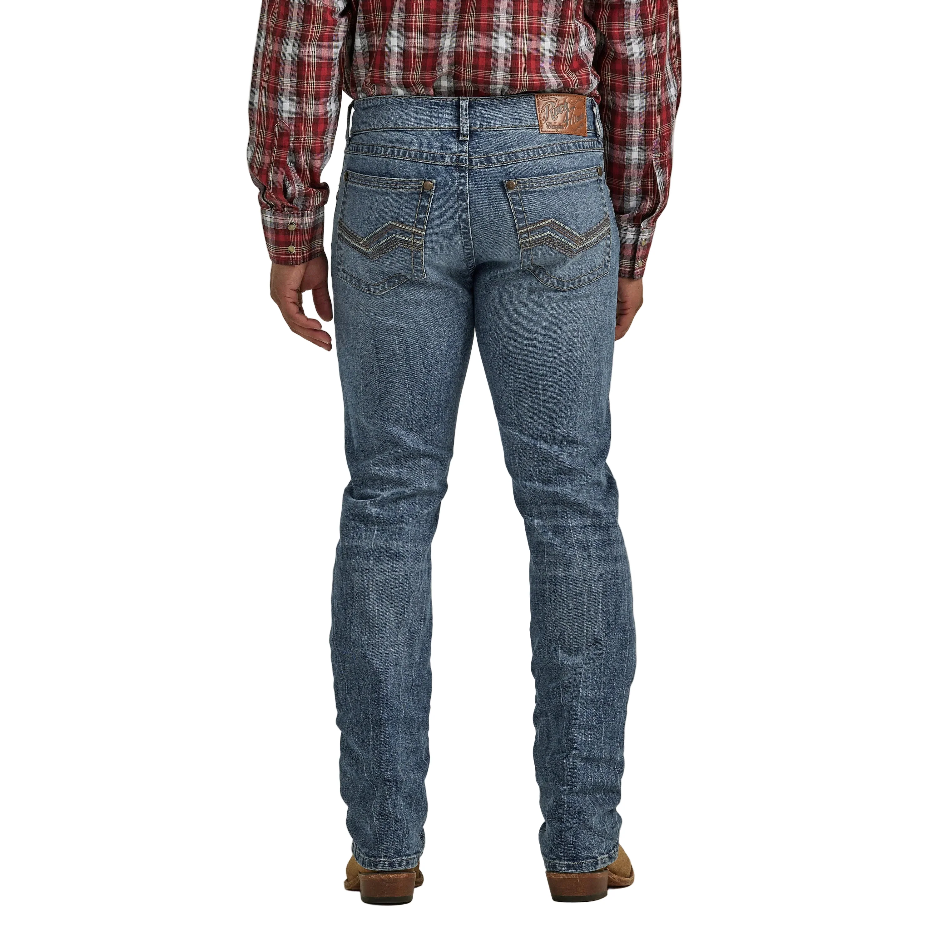 Wrangler Men's Rock47 Slim Straight Jeans - Bufflehead - Image 2